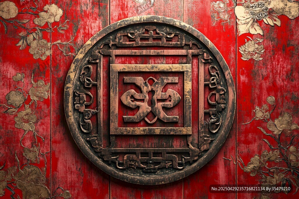 中式復(fù)古雕花裝飾圖案