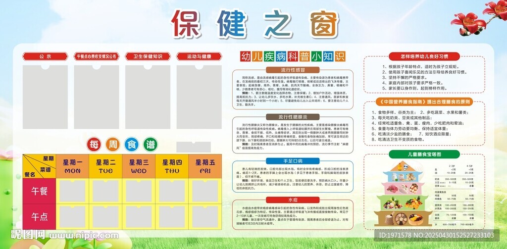 保健之窗宣傳欄