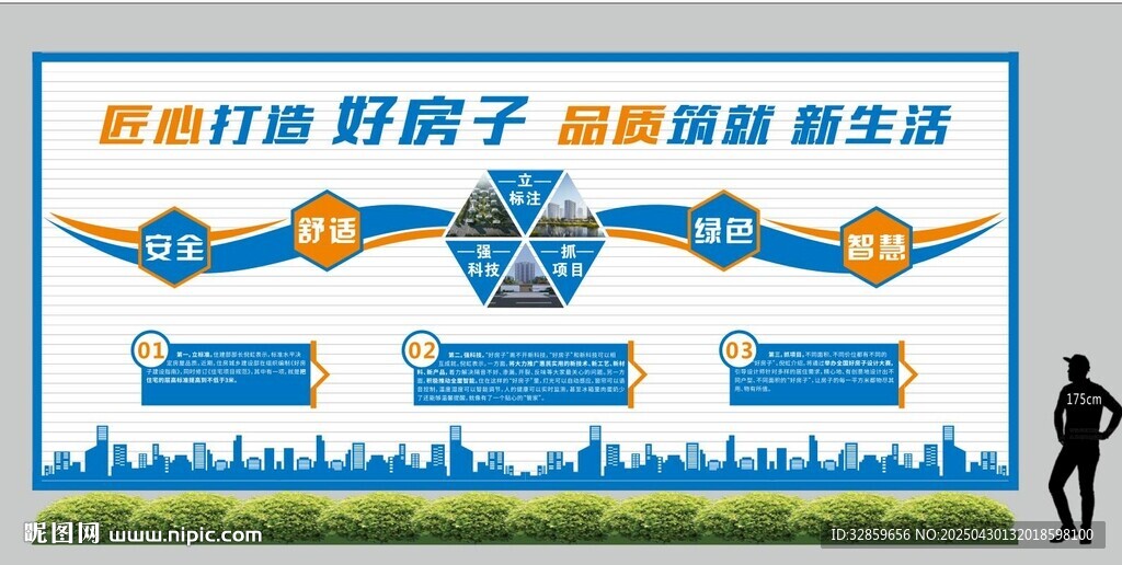 好房子新政策文化形象墻