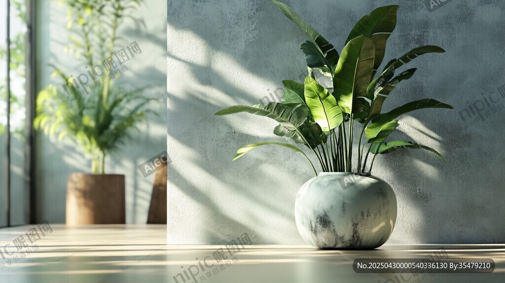 室內(nèi)綠植裝點(diǎn)溫馨空間