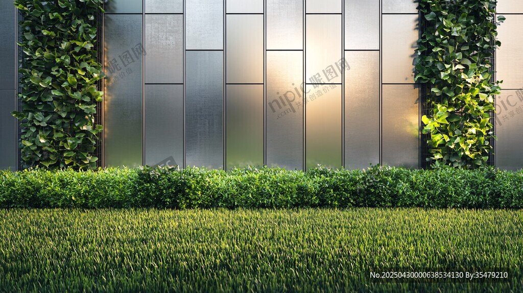 金屬墻與綠植景觀設(shè)計(jì)