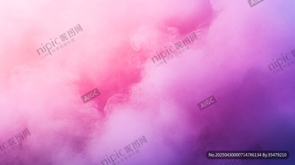 夢幻粉紫云霧背景
