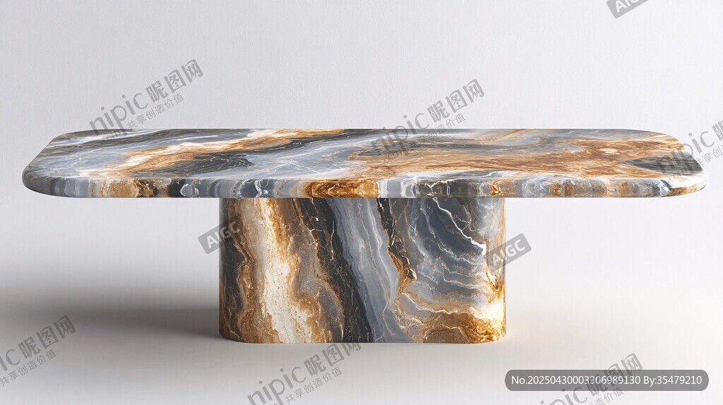 現(xiàn)代大理石紋理藝術(shù)餐桌