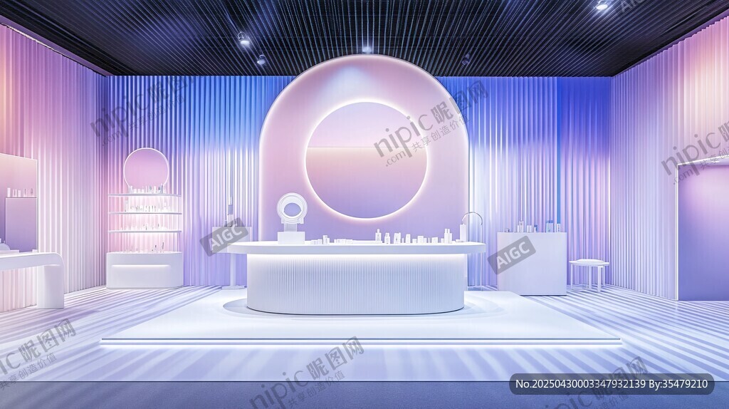 夢(mèng)幻美妝展示空間