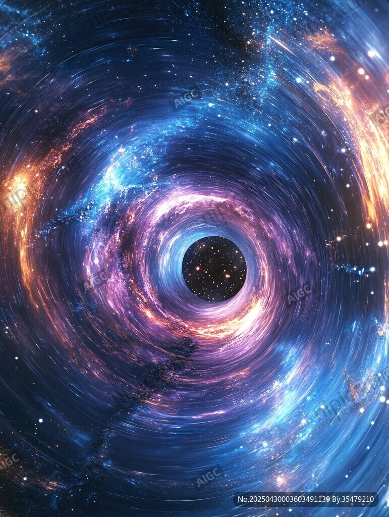 夢(mèng)幻宇宙黑洞漩渦景象
