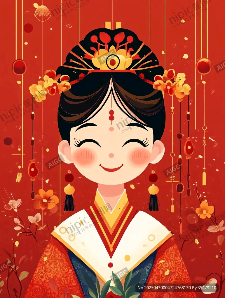 古風(fēng)新娘 中式喜慶之美