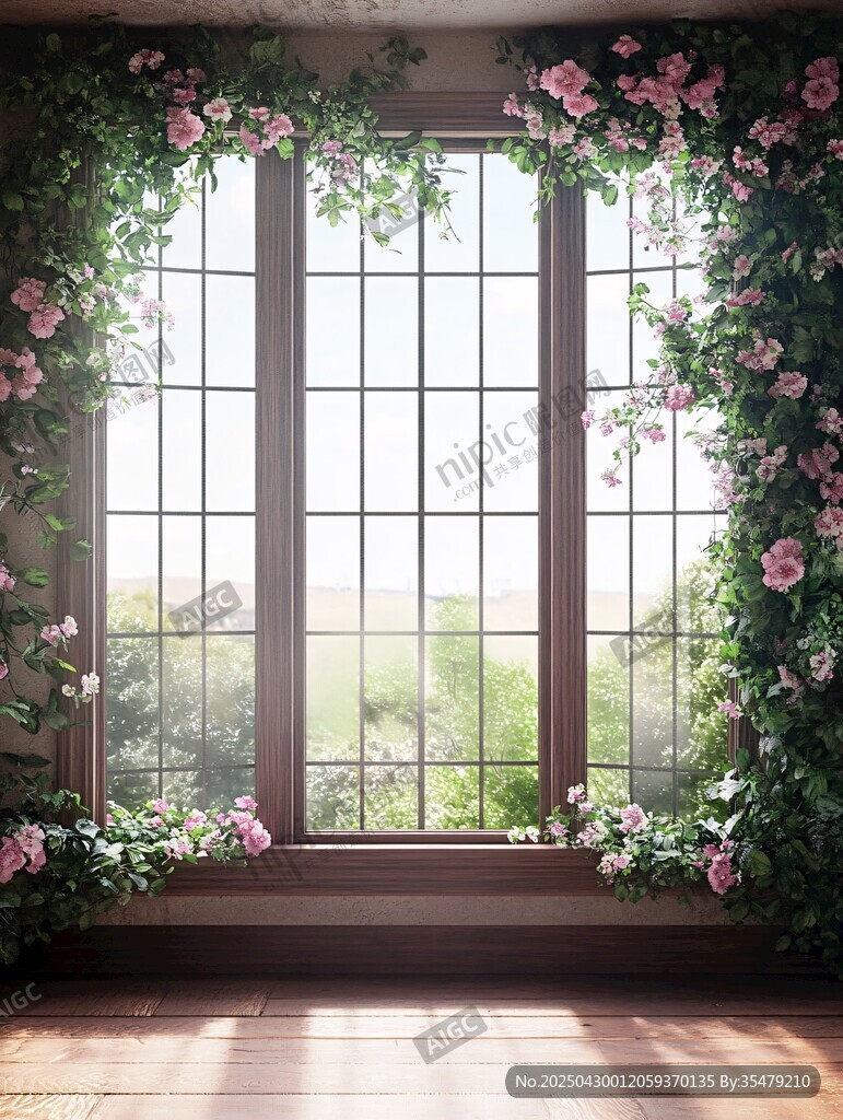 浪漫花窗 邂逅春日美景
