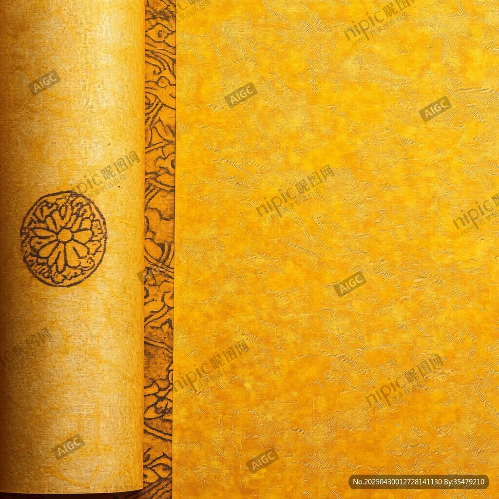 古典金色花紋背景圖案