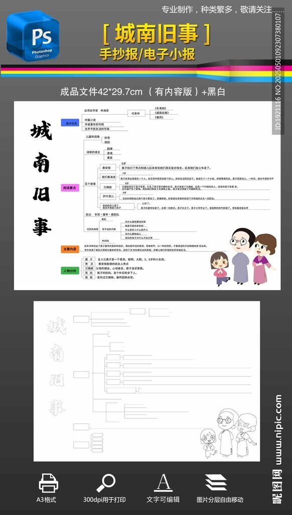 城南舊事思維導圖讀書筆記