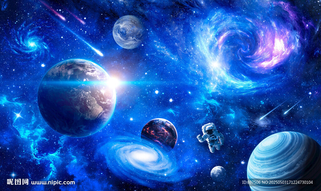 外太空星球宇宙旋渦銀河星空背景