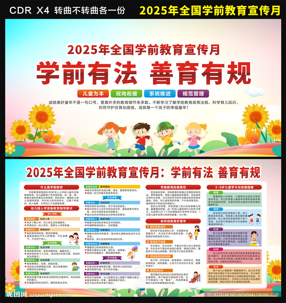 2025年學前教育宣傳月展板