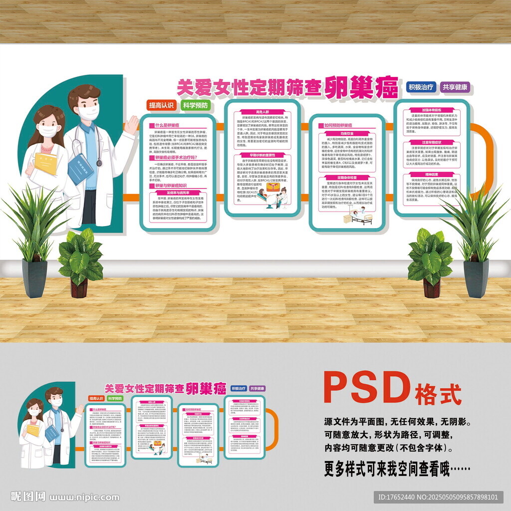 卵巢癌篩查文化墻