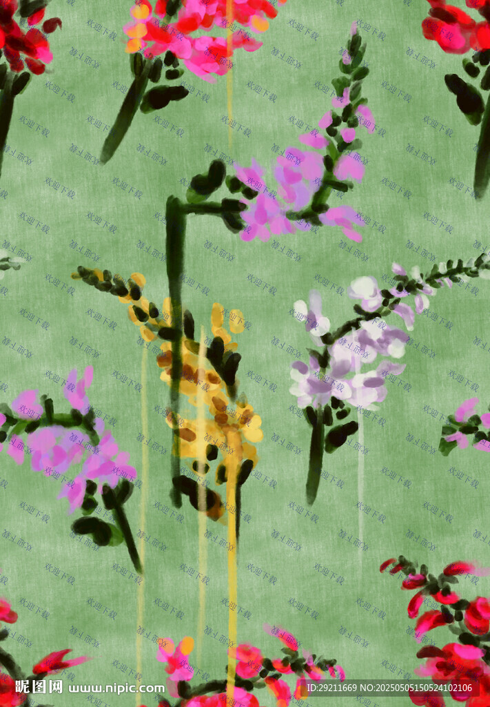 手繪花 