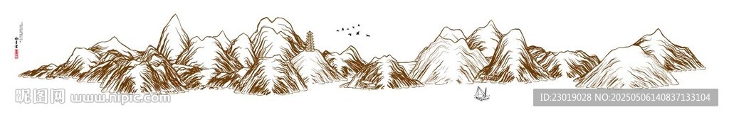 巨幅山水畫國畫