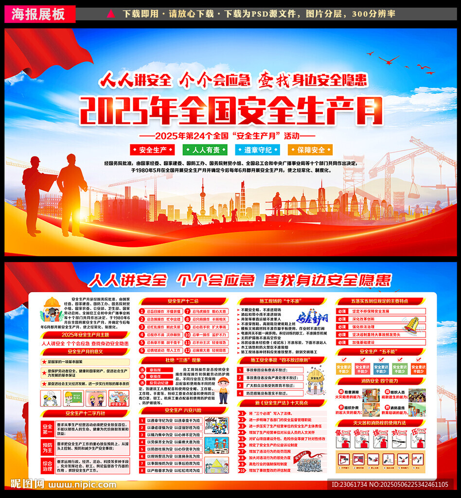 2025年安全月展板