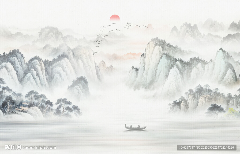 意境國畫山水畫