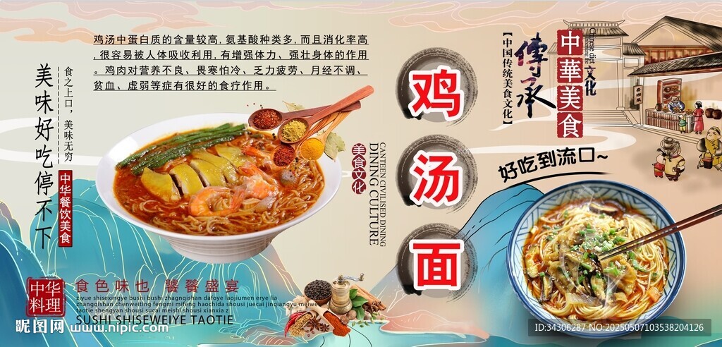 雞湯面背景墻
