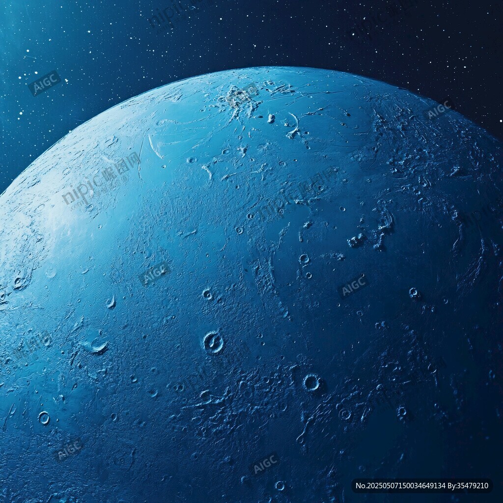 藍(lán)色星球的宇宙奇幻景象
