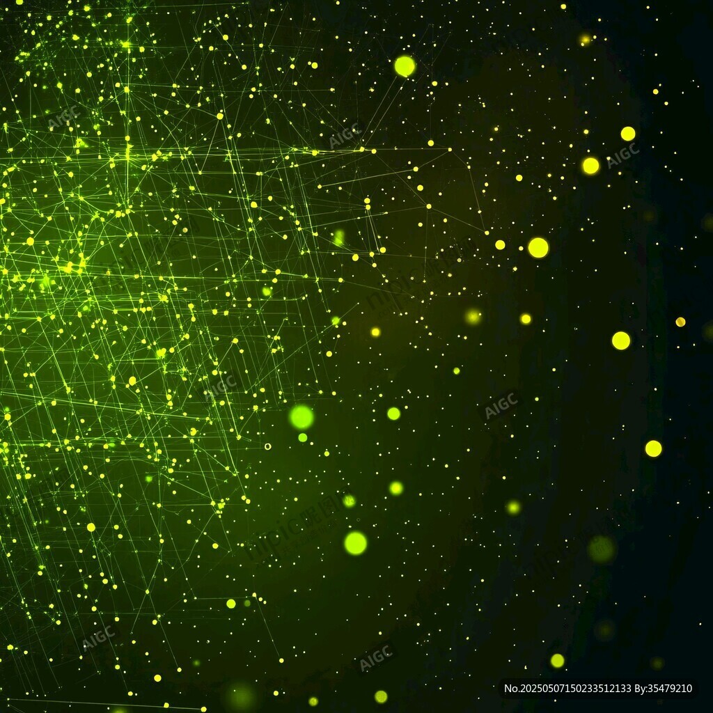 熒光粒子科技感背景圖
