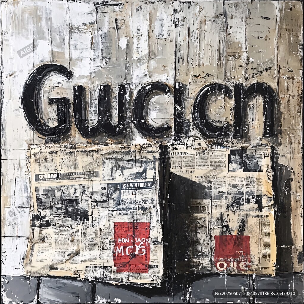 復(fù)古風(fēng)Gucci藝術(shù)墻面展示