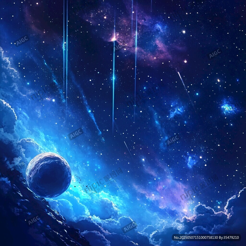 夢幻星空下的宇宙奇景