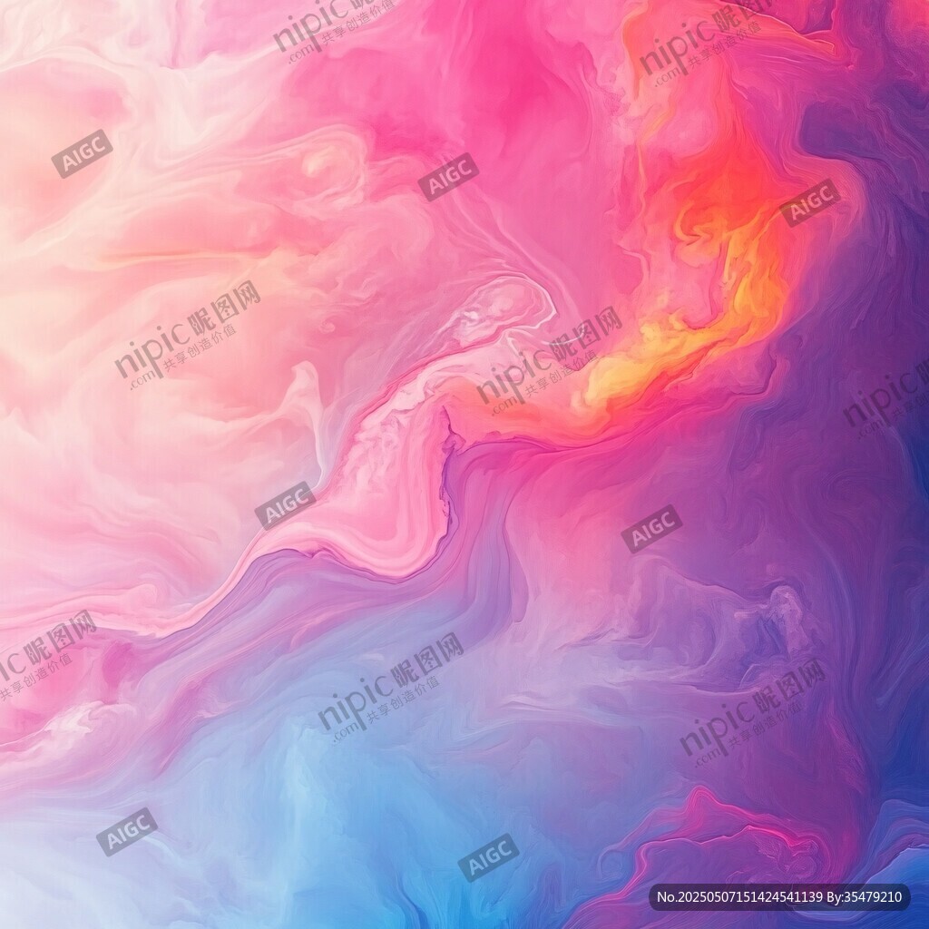 夢幻色彩流體藝術背景圖