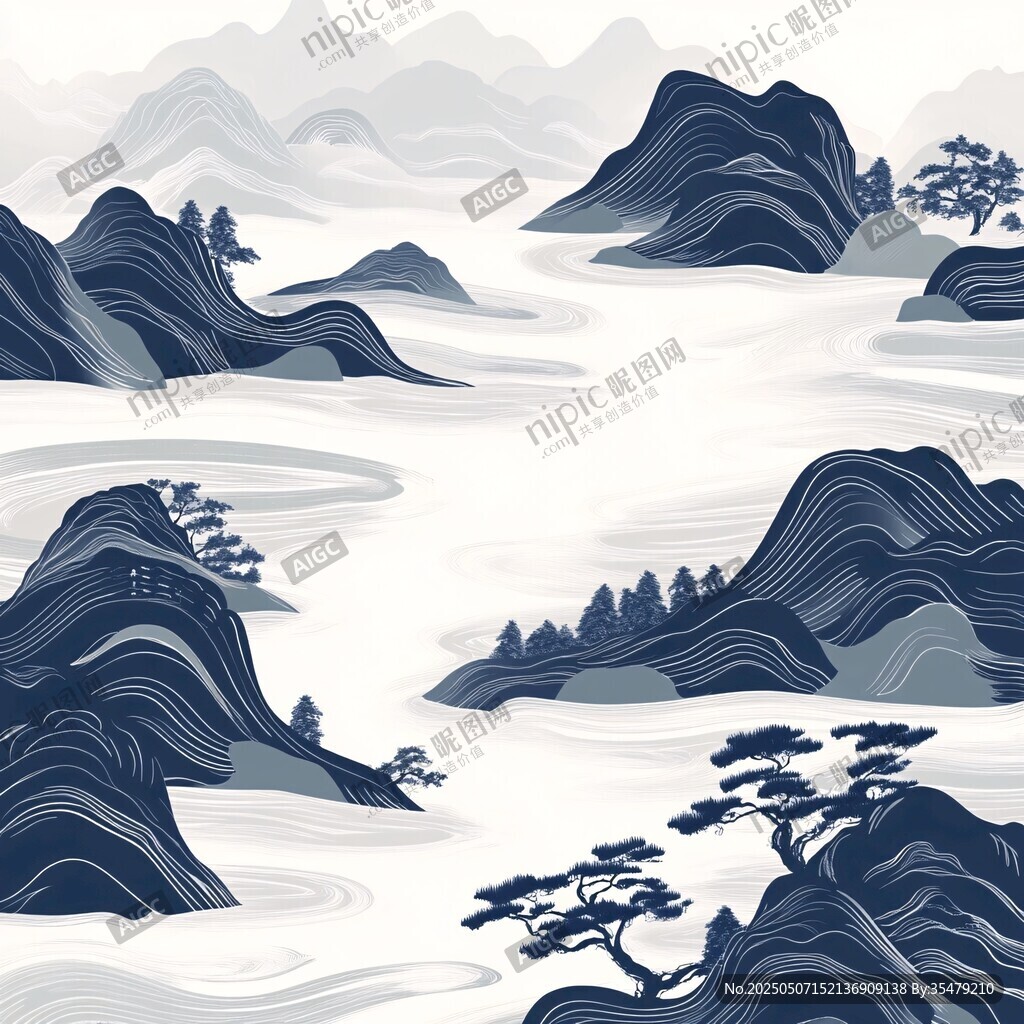 水墨山水間的詩意風(fēng)光