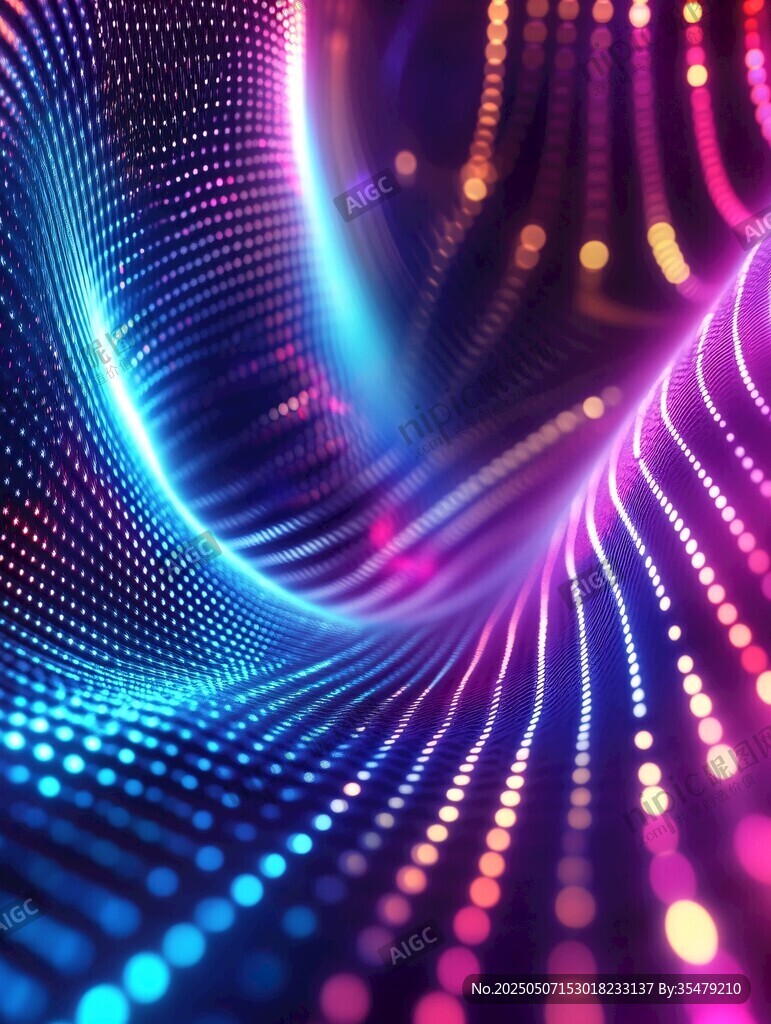 炫彩光線構(gòu)成的夢幻空間