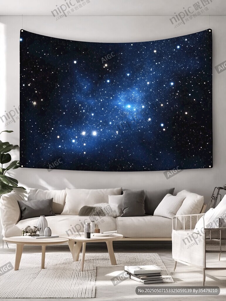 夢幻星空掛毯裝飾客廳