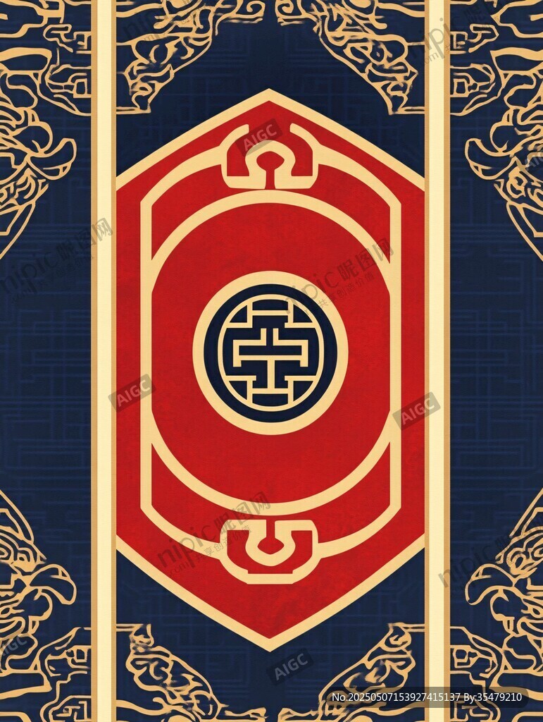 中式傳統吉祥圖案紋理