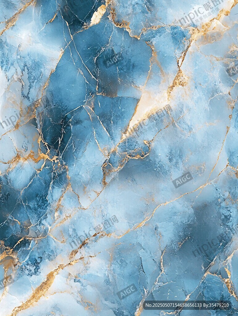 藍金大理石紋理背景圖