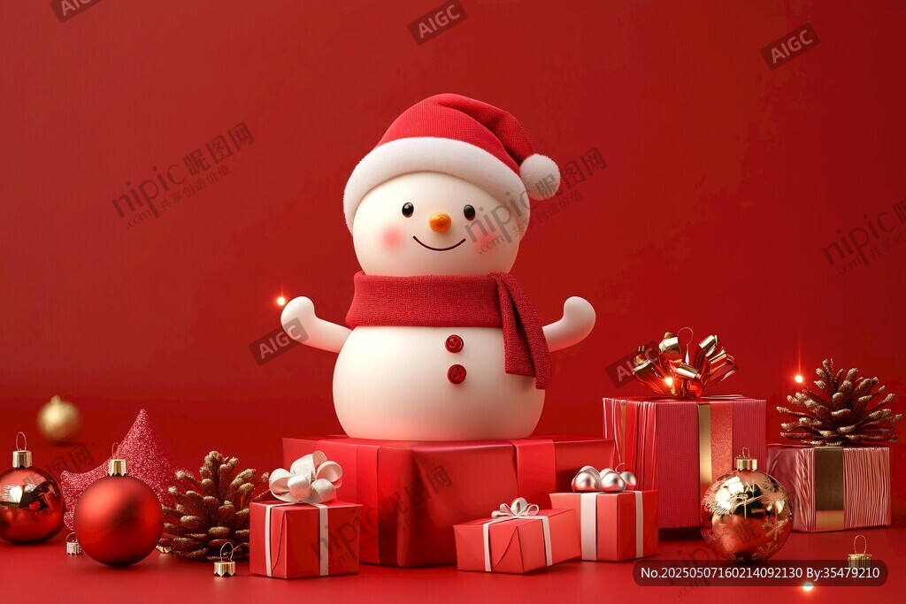 圣誕雪人伴精美禮品