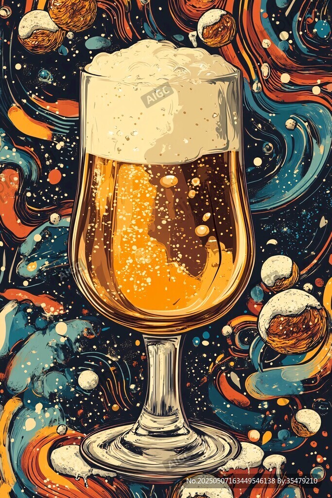 夢(mèng)幻啤酒杯的奇幻藝術(shù)世界