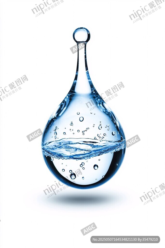 水滴中的靈動水波世界