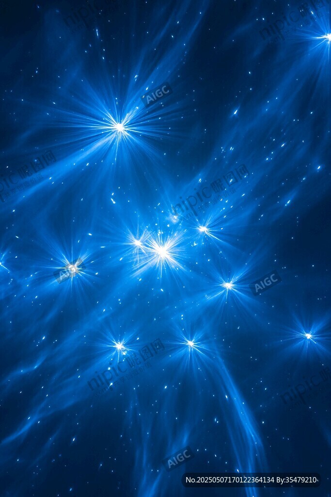 夢(mèng)幻藍(lán)色星空背景