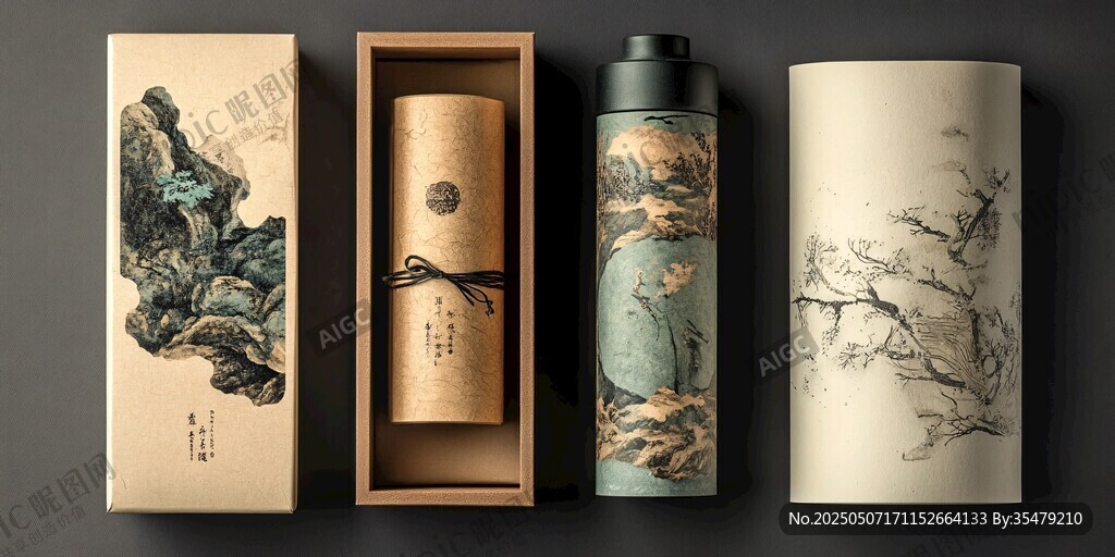 中式古風茶具套裝展示