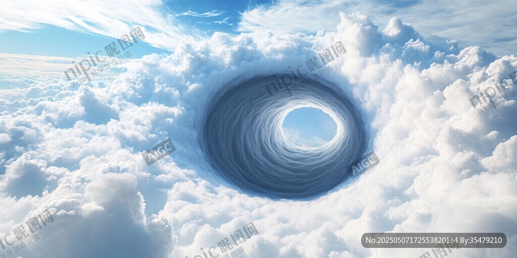云端時空隧道奇幻景象