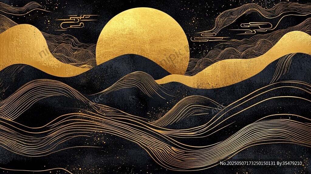 黑金山水間的金日美景