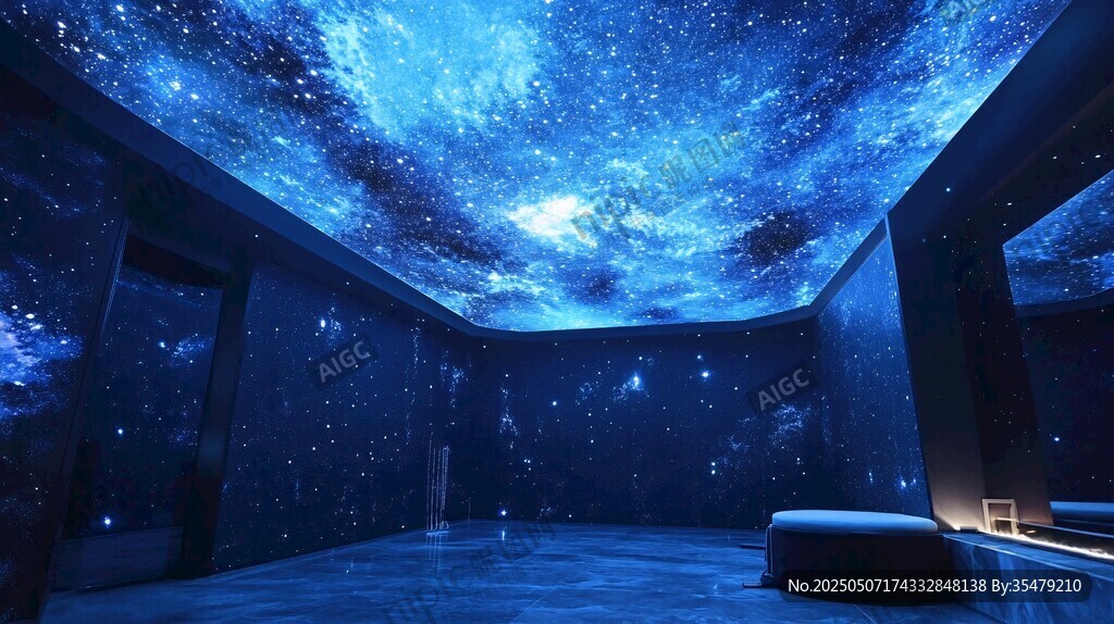 夢幻星空主題室內(nèi)空間