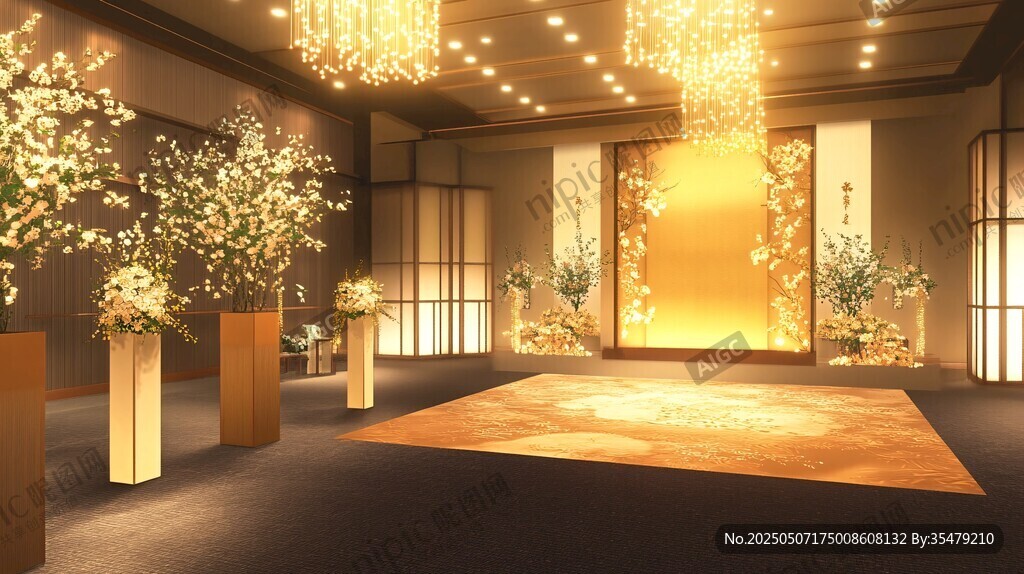 日式雅致婚禮場地布置