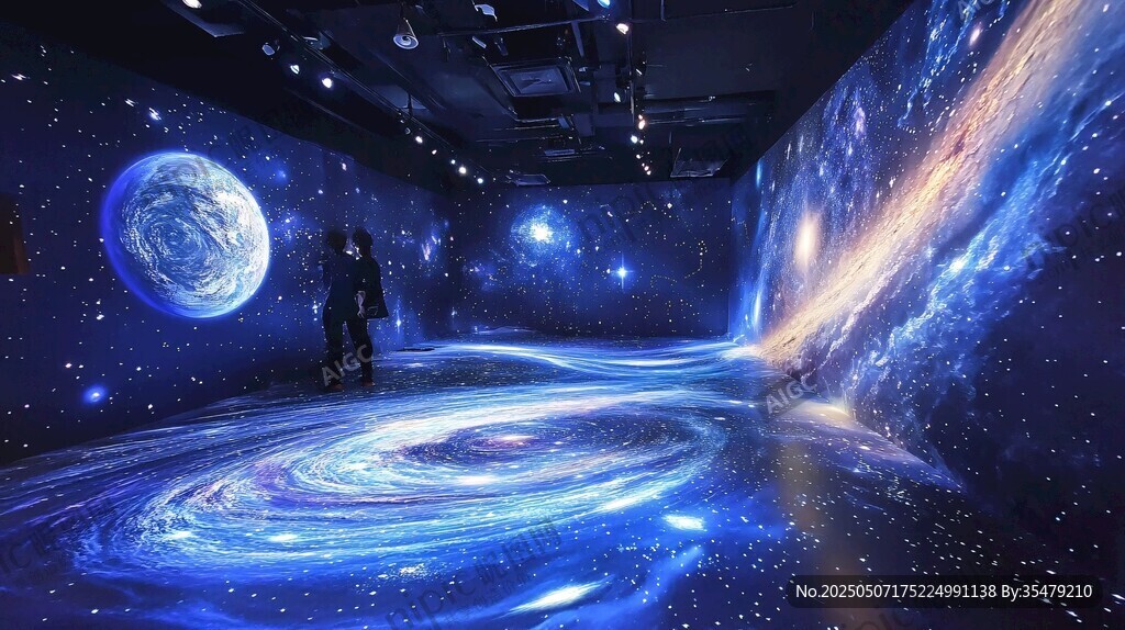 夢幻星空宇宙沉浸式場景
