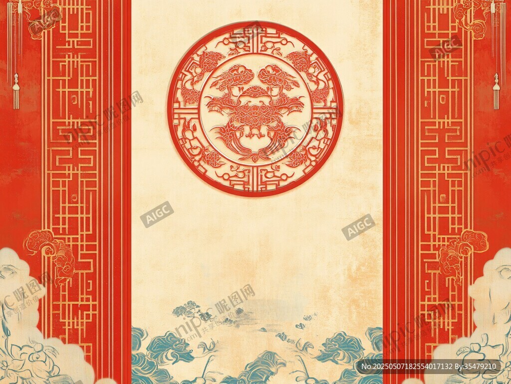 中式古典傳統(tǒng)喜慶背景圖