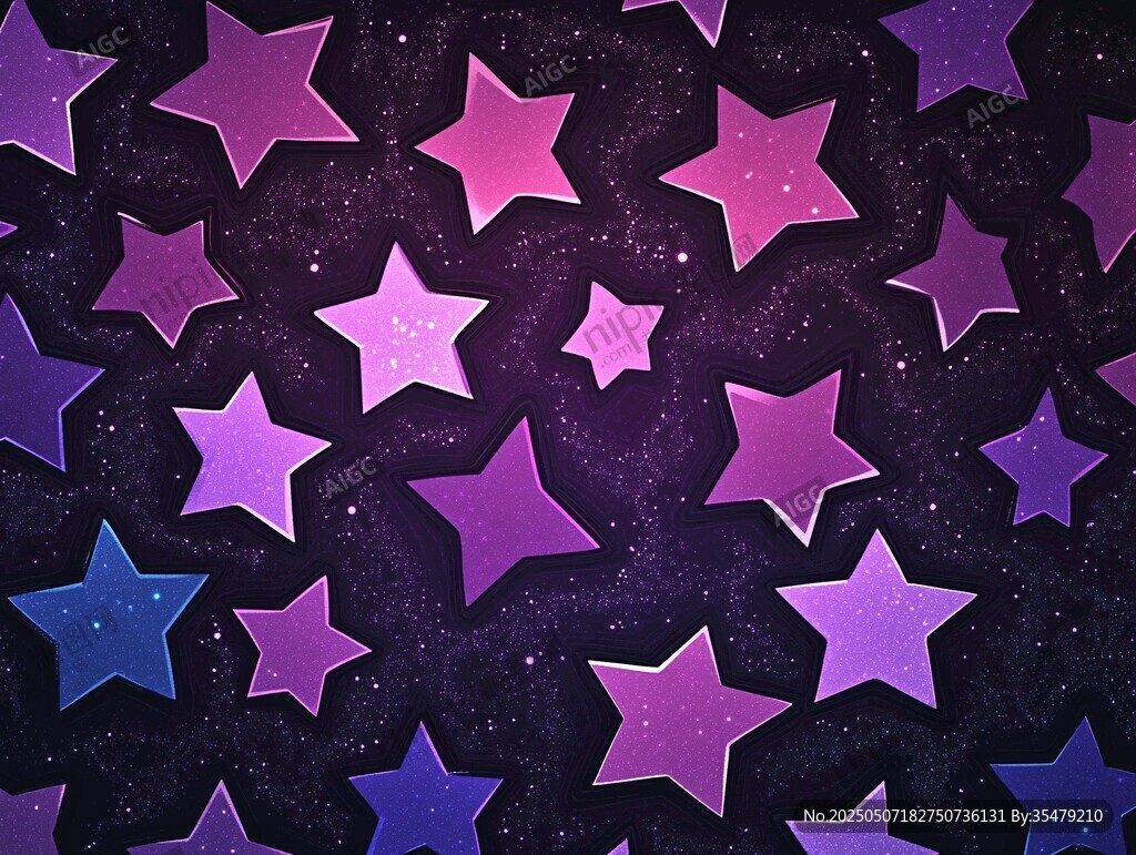 夢幻星空星星圖案背景