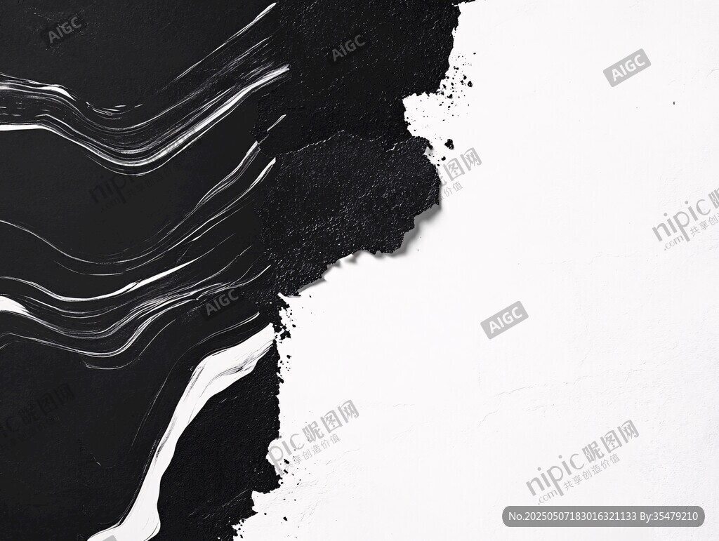 黑白墨韻藝術(shù)紋理背景圖