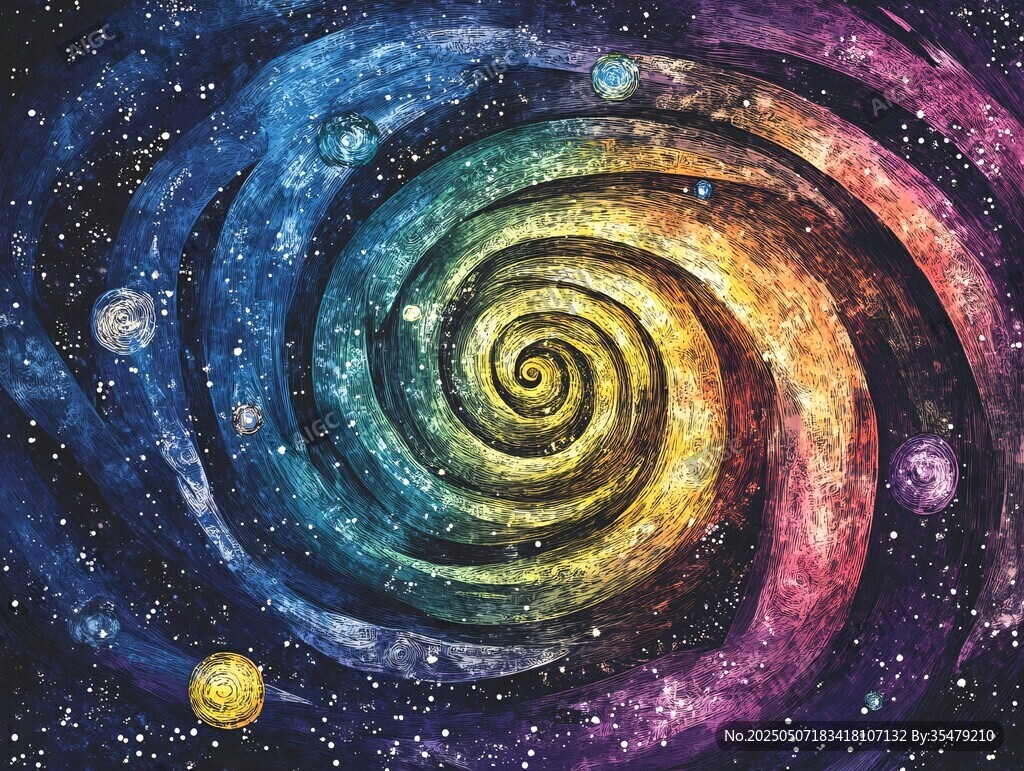 夢幻宇宙漩渦星系圖景