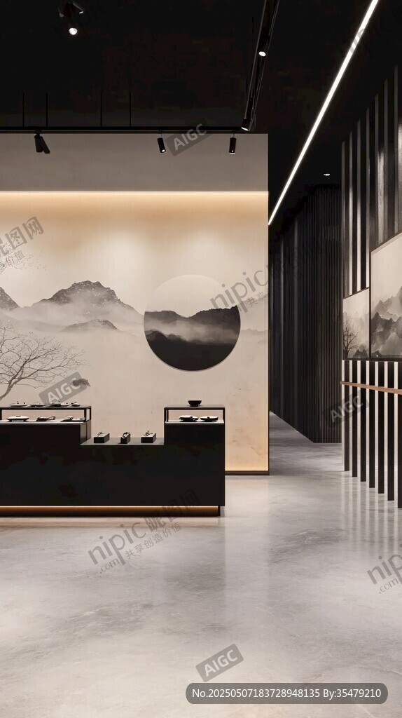 中式雅致展廳空間設(shè)計(jì)