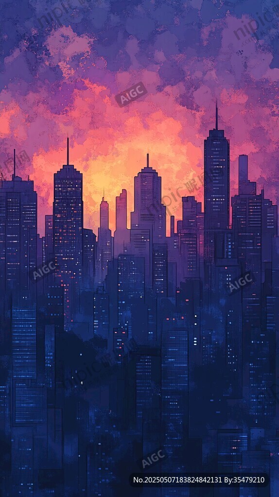 夢(mèng)幻都市黃昏天際線