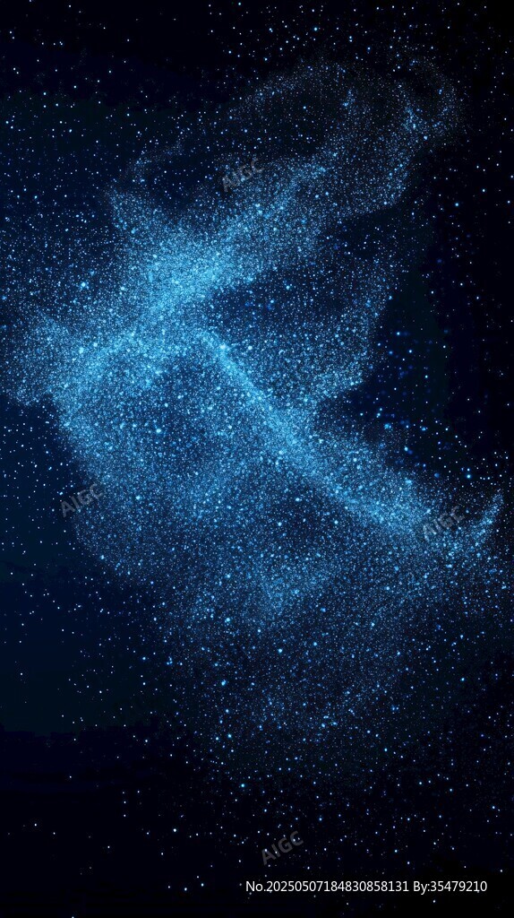 藍(lán)色粒子星云夢幻背景