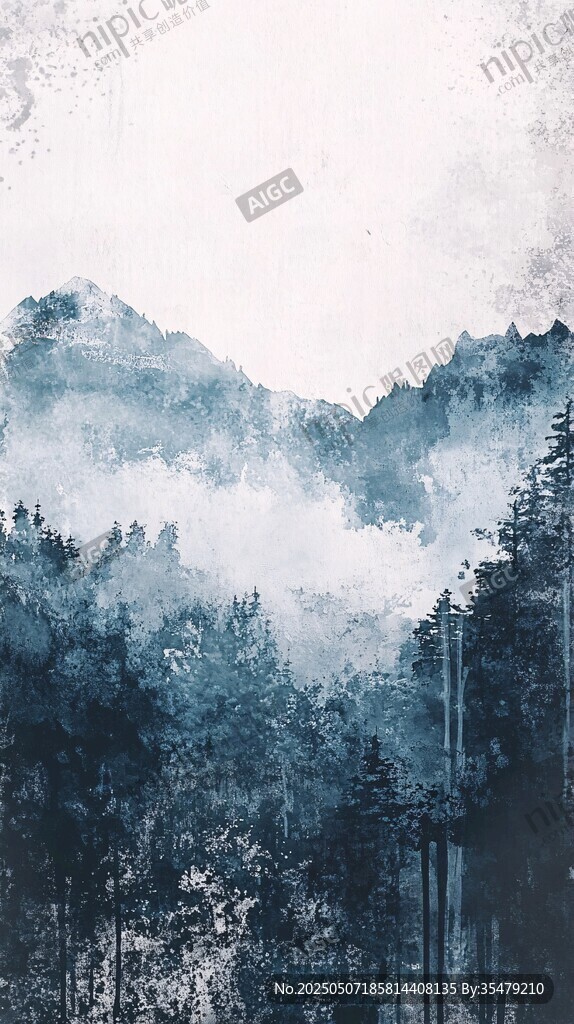 霧靄山林 夢幻自然景致