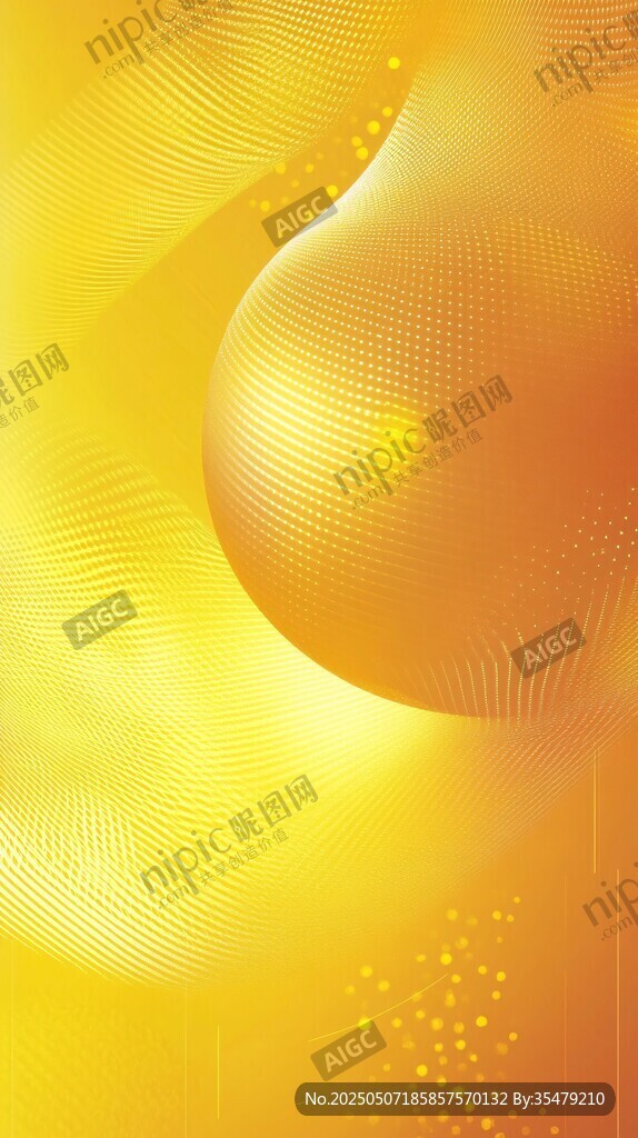 金色炫光抽象球體背景圖